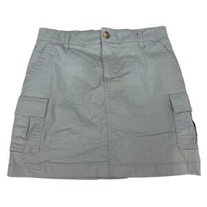 Lee Womens Mid Rise Cargo Skort Gray Size Medium